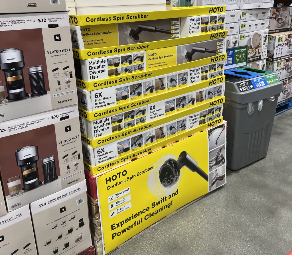 Club store pallet display setup showcasing Store Display Group’s custom pre-pack design