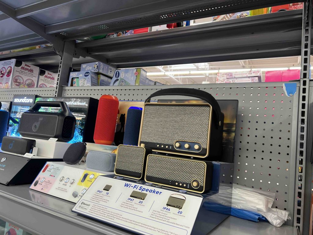 Interactive display block for wireless speakers and headphones showcased after CES 2025 innovations